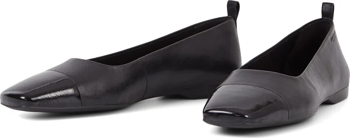 Vagabond Shoemakers Women's Delia Leather Toe Cap Flats Ballet