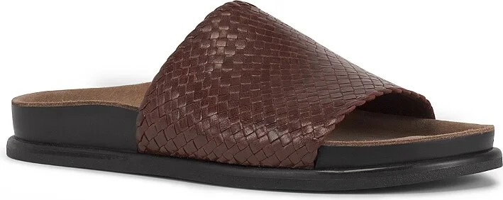 Vagabond Shoemakers Women's Effie Woven Leather Slide Sandals