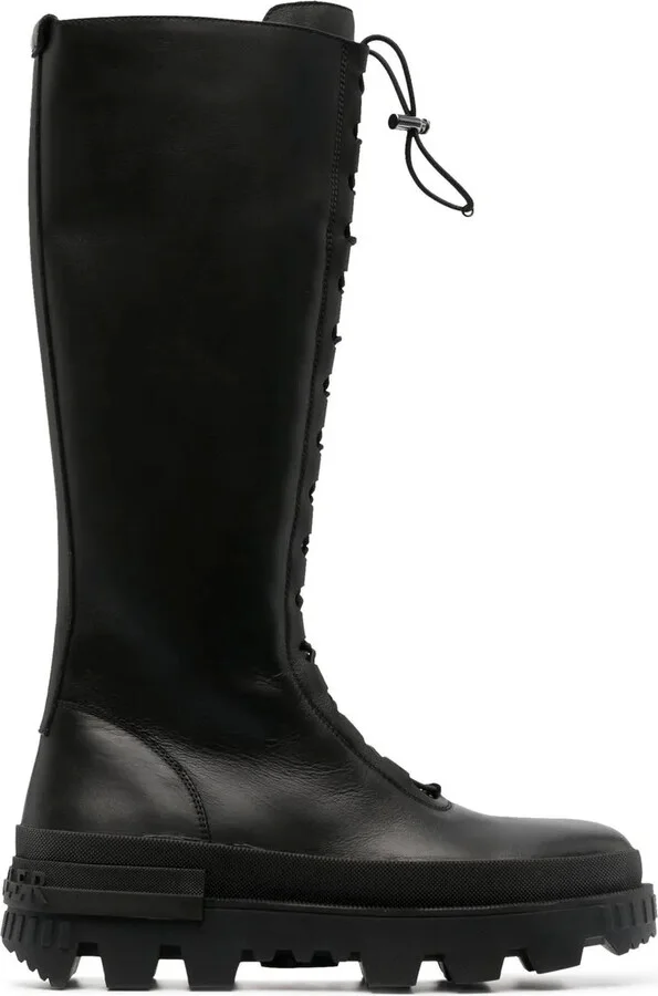 Vail leather elasticated-detail boots