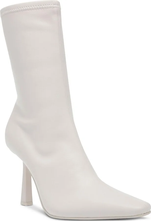 Vakay Womens Stretch Zipper Mid-Calf Boots