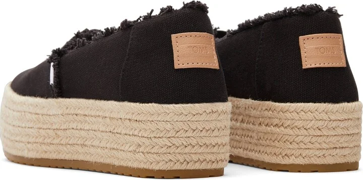 Valencia Canvas Platform Espadrille Slip On - Image 3