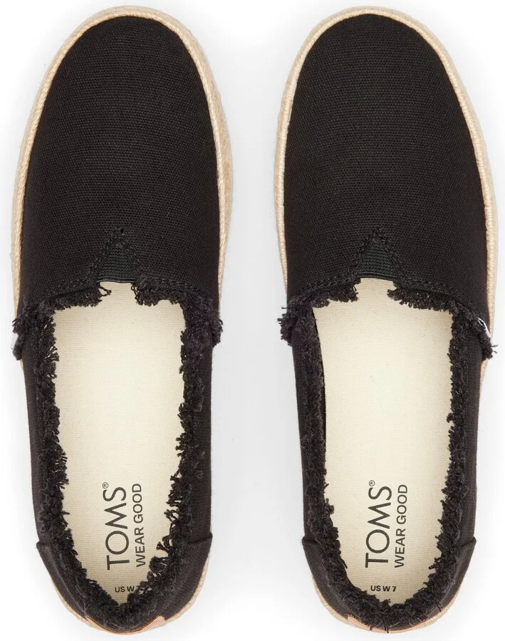Valencia Canvas Platform Espadrille Slip On - Image 4