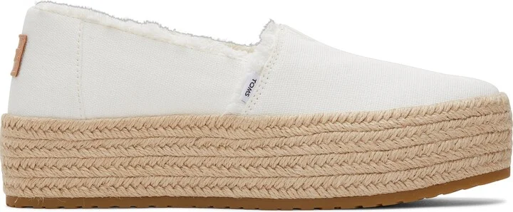 Valencia Canvas Platform Espadrille Slip On - Image 2