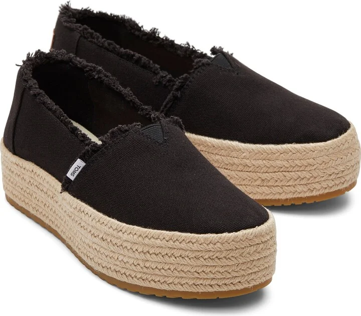Valencia Canvas Platform Espadrille Slip On - Image 2