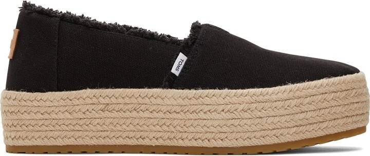 Valencia Canvas Platform Espadrille Slip On