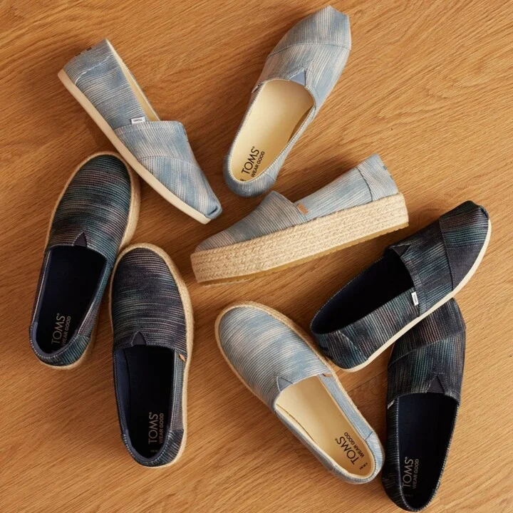 Valencia Pastel Novelty Denim Platform Espadrille Slip On - Image 2