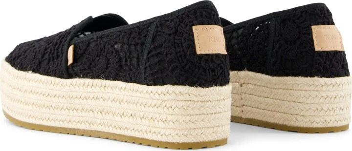 Valencia Platform Espadrille Crochet Lace Slip On - Image 4