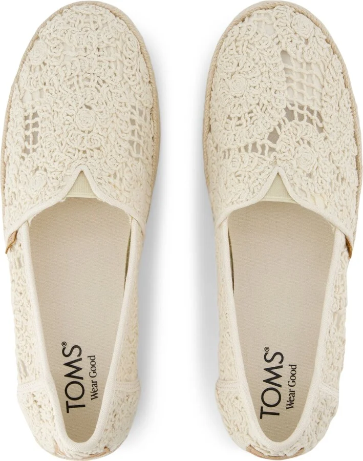 Valencia Platform Espadrille Crochet Lace Slip On - Image 5