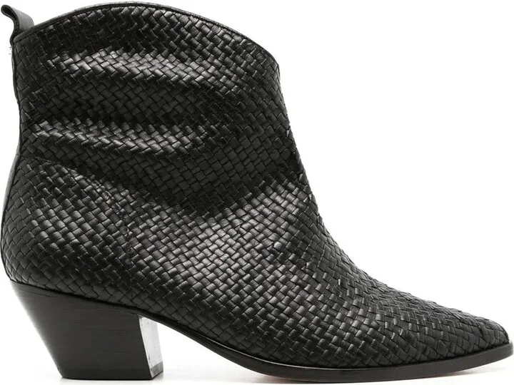 Valentina interwoven leather boots