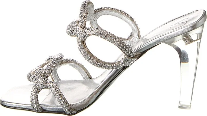 Valentino 100 Leather & Vinyl Sandal - Image 2