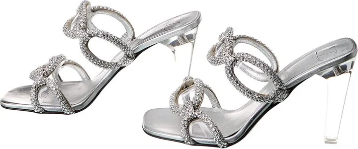 Valentino 100 Leather & Vinyl Sandal (Authentic Pre-Loved) - Image 2