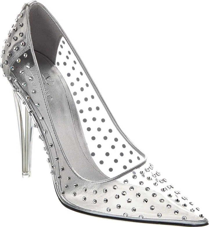 Valentino 110 Vinyl & Leather Pump
