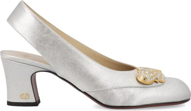 Valentino Adamantine VLogo Signature Embellished Pumps