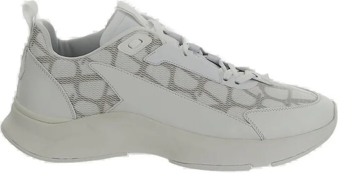 Valentino Almond Toe Lace-Up Sneakers