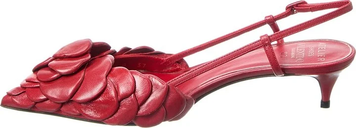 Valentino Atelier 03 Rose Edition 40 Leather Slingback Pump - Image 2