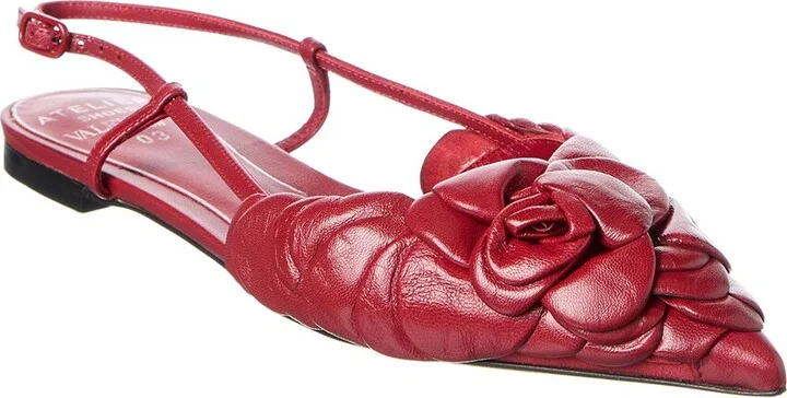 Valentino Atelier 03 Rose Edition Leather Flat