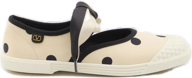 Valentino Bay By Bay Polka Dot-Printed Ballet Flats
