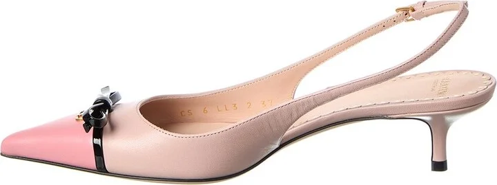 Valentino Bepointy Leather Slingback Pump - Image 2