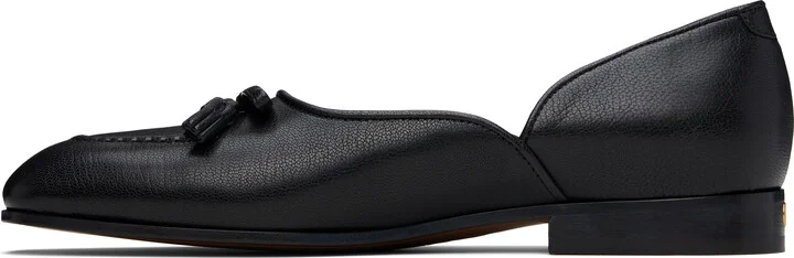 Valentino Black Square Toe Loafers - Image 3