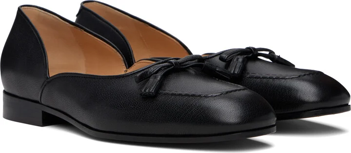 Valentino Black Square Toe Loafers - Image 4
