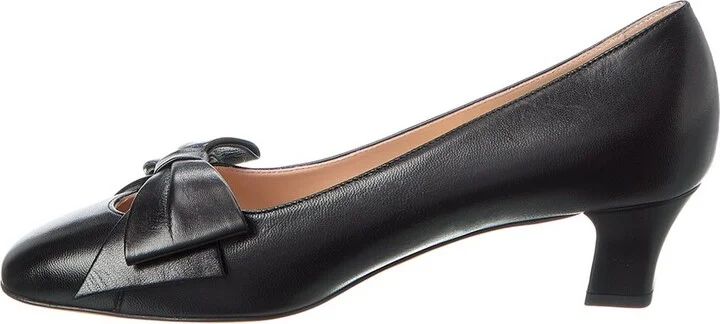 Valentino Bow 45 Leather Pump - Image 2