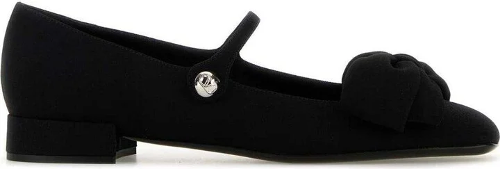 Valentino Bow Detailed Slip-on Flat Shoes