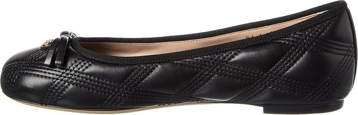 Valentino Bow Quilted Leather Flat - Image 2