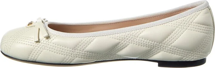 Valentino Bow Quilted Leather Flat - Image 2