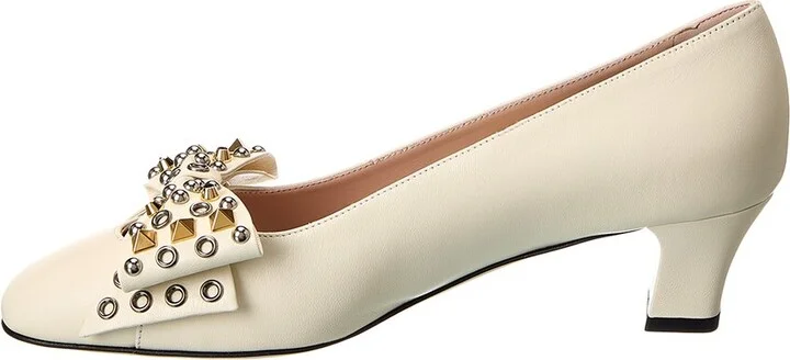 Valentino Bowow 45 Leather Pump - Image 2