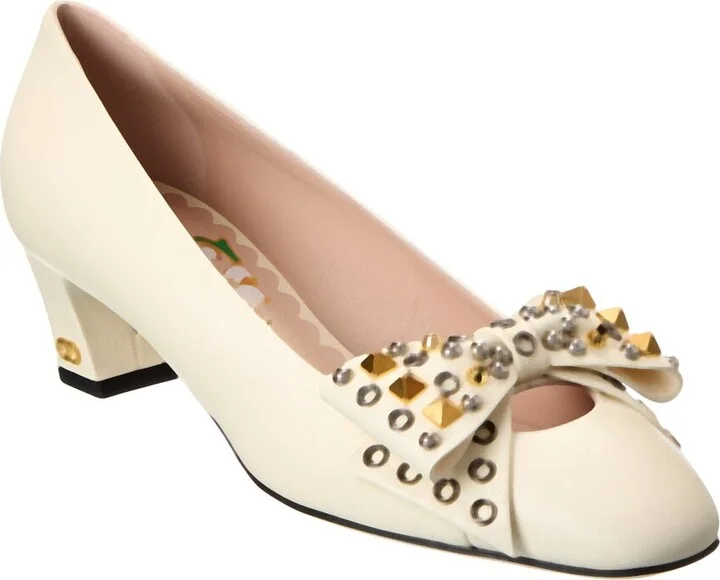 Valentino Bowow 45 Leather Pump