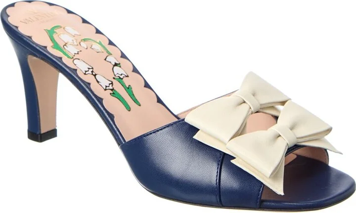 Valentino Bowow 75 Leather Sandal