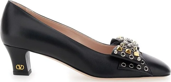 Valentino Bowow Eyelet Detailed Pumps