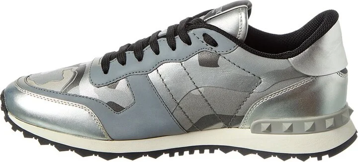 Valentino Camo Canvas & Leather Sneaker - Image 2