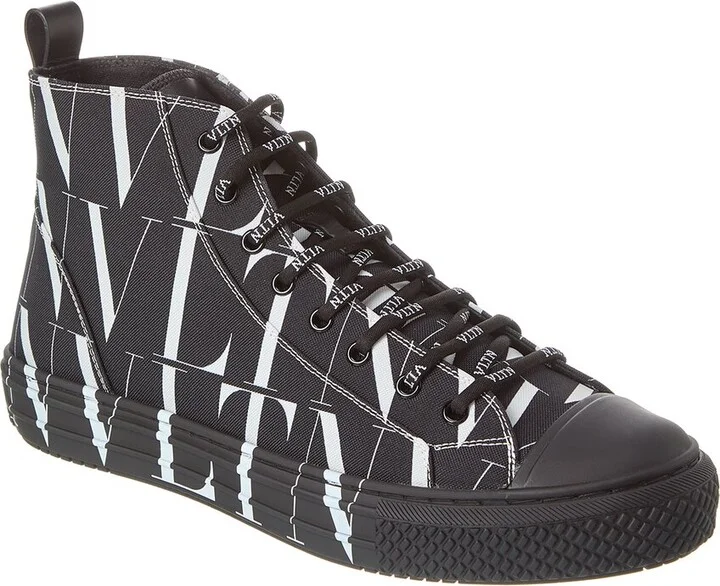 Valentino Canvas High-Top Sneaker