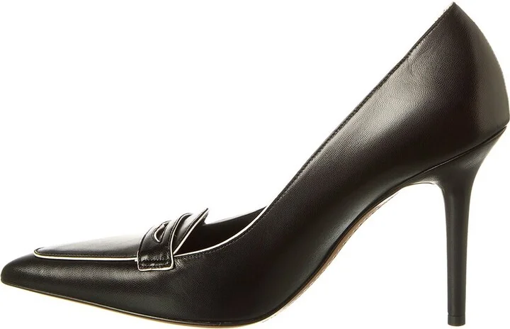 Valentino Capretto 100 Bicolor Leather Loafer Pump - Image 2