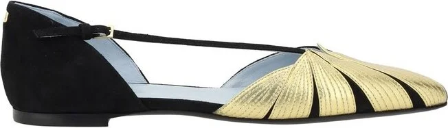 Valentino Cut-Out Detailed Pointed Toe Ballet Flats