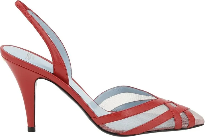 Valentino Decollete Slingback Leather Pump - Image 2