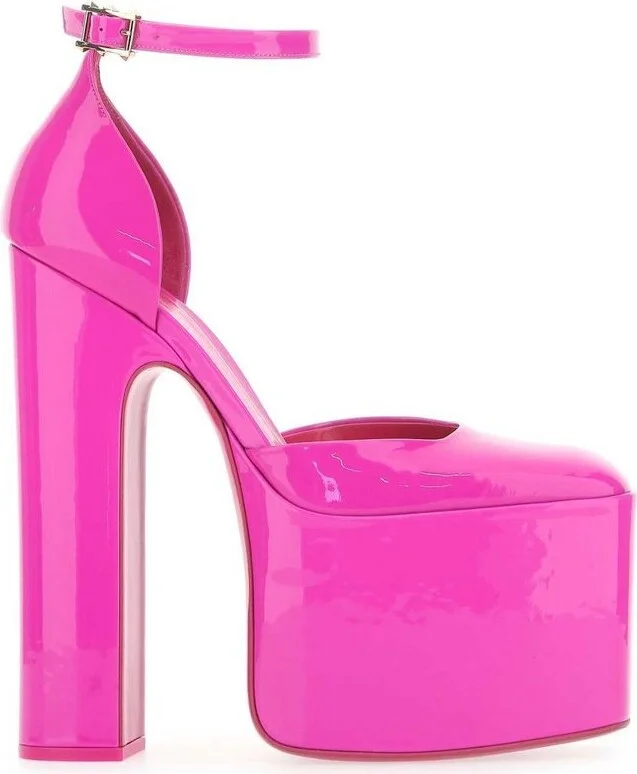 Valentino Discobox Almond Toe Platform Pumps