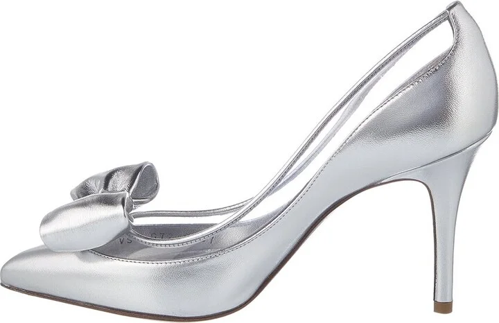 Valentino Dollybow Metallic Leather Pump - Image 2