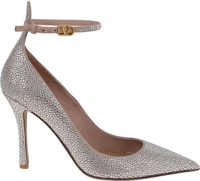 Valentino Embelished Pointed Toe Pumps