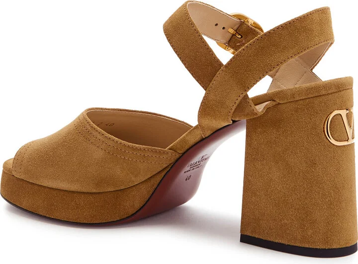 Valentino Fawcette 100 Suede Platform Sandals - Image 2