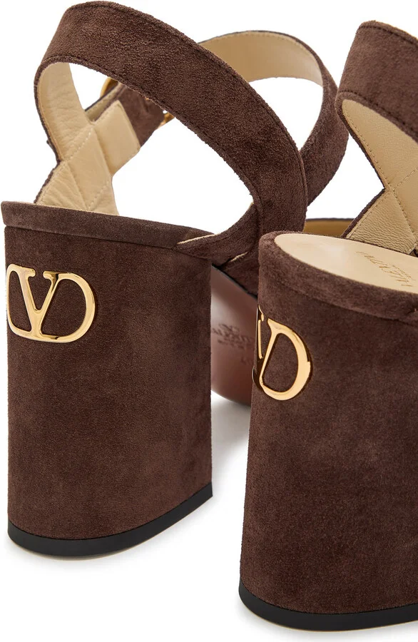 Valentino Fawcette 100 Suede Platform Sandals - Image 7
