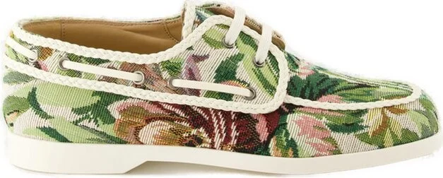 Valentino Floral Patterned Slip-On Sneakers