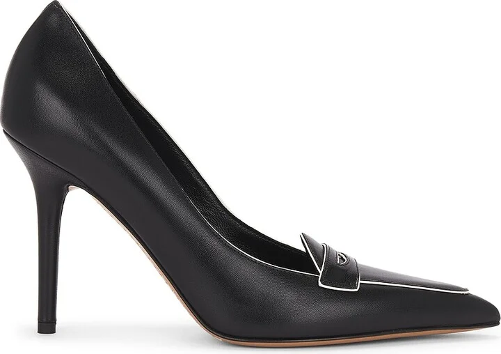 Valentino Garavani 2001 100 Loafer Pump Heel in Black