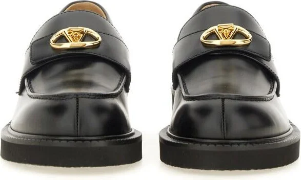 Valentino Garavani 40Mm Calfskin "Vlogo Locker" Loafer - Image 5