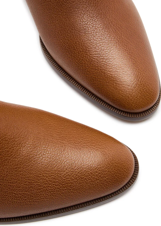 Valentino Garavani 50 Grained Leather Ankle Boots - Image 3
