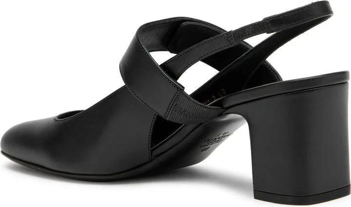 Valentino Garavani 60 Vlogo Leather Slingback Mary Jane Pumps - Image 2
