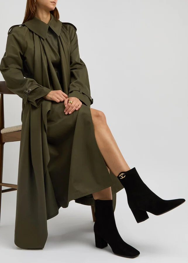 Valentino Garavani 70 Vlogo Suede Ankle Boot - Image 5