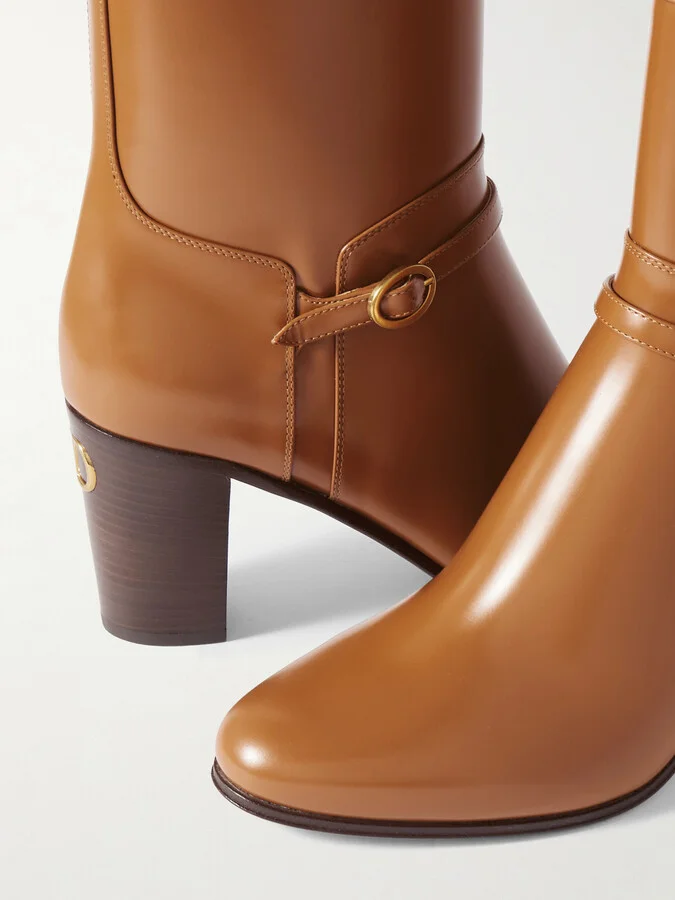 Valentino Garavani - 80 Leather Ankle Boots - Brown - Image 4