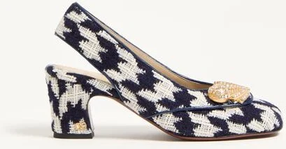 Valentino Garavani Adamantine Slingback Pumps In Tweed 60Mm